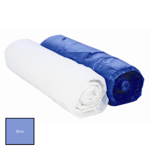 Blue Polythene Disposable Aprons On A Roll