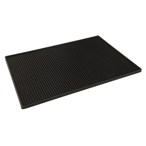 Large Black Rubber Bar Mat 450mm x 300mm