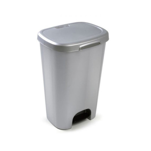 50L grey pedal bin