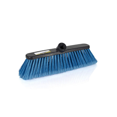 Household Broom Head Blue Stiff