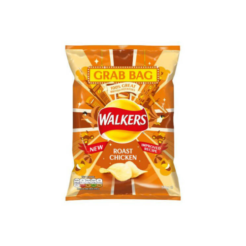 walkers roast chicken crisps grab