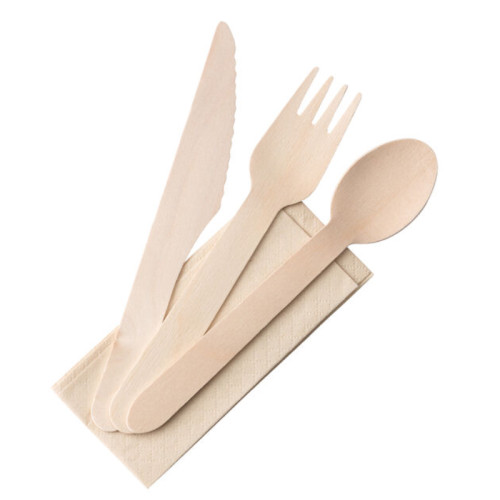 3 in 1 Wooden Cutlery Pack