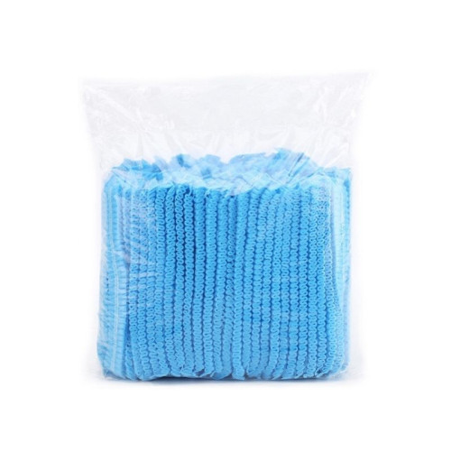 blue mesh metal free hair net extra