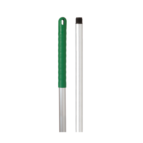 Green 1.25m (49") Aluminium Hygiene Mop Handle (Screw Thread)