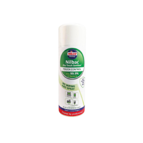 Nilbac Touch Control VDU Sanitiser 400ml Aerosol EN 14476