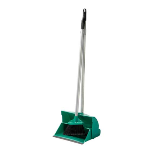 Lobby Dustpan with Brush Green