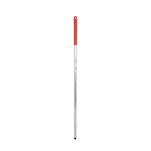 Red 1.37m (54") Alluminium Hygiene Mop Handle (Screw Thread)