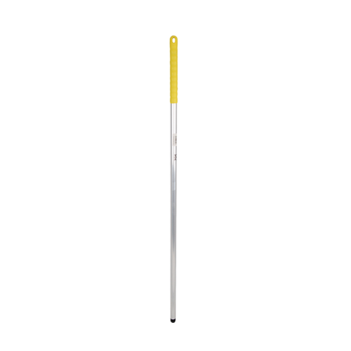 Yellow 1.37m (54") Aluminium Hygiene Mop Handle (Screw Thread)