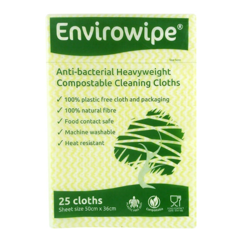 Yellow Envirowipe Anti-bac Cloth