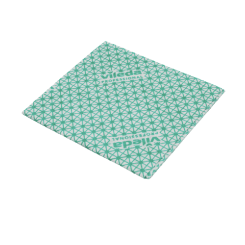 Green Vileda Medium Weight Cleaning Cloths