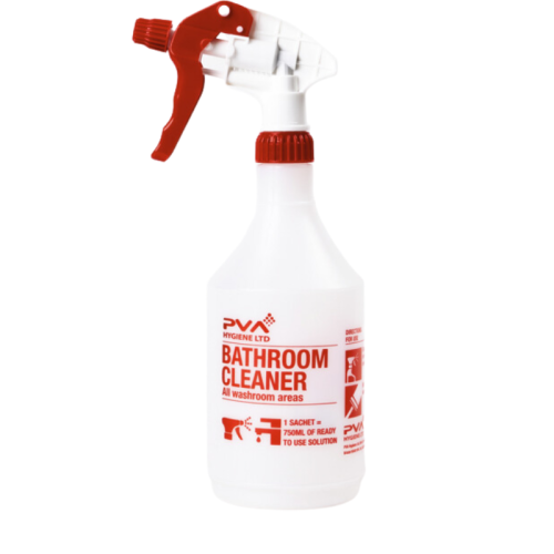 PVA Hygiene Bathroom Cleaner Trigger Spray Bottle 750ml