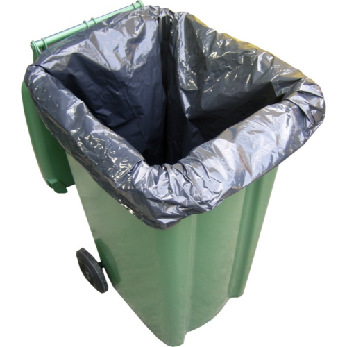 Black Heavy Duty Wheelie Bin Sack 30" x 45" x 54" 270L