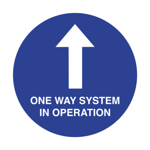 200mm 'One Way System' Floor Graphic SD031