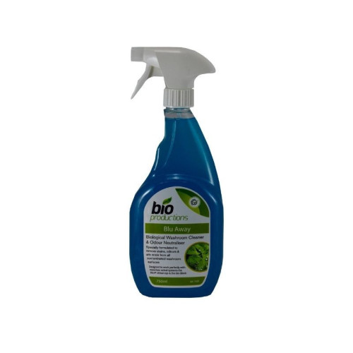 bio-productions blu away washroom cleaner 750ml