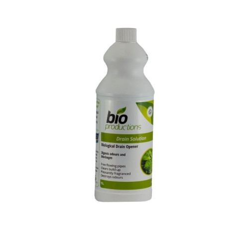 bio-productions drain solution biological enzyme cleaning 1 litre