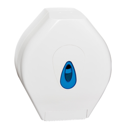 Modular White Toilet Roll Dispenser 8" Mini Jumbo