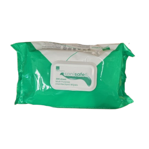 Sanisafe 6 Disinfectant Wipes - Hands, Surfaces & Equipment EN 14476