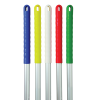 Blue 1.37m (54") Aluminium Hygiene Mop Handle (Screw Thread)